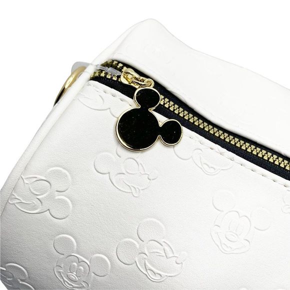 Disney Womens White Mickey Mouse Double Handle Strap Duffle Bag OS With Coin Bag - Picture 7 of 11